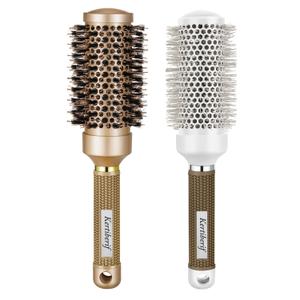 Round Brush for Blow Out, Round Hair Brush Set for Blow Drying, Nano Thermal Ceramic Ionic Tech, with Boar Bristles, for Styling, Curling, Add Volume (2Pack - 2.9/2.5 Inch, Barrel 1.7 Inch)