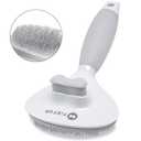 Cat Hair Brush,Cat Brush for Shedding,Soft Silicone Self Cleaning Brushes for Short and Long Haired Cats for Grooming and Shedding (White)