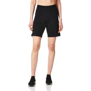 Danskin Women's Essential Side Shirred Bermuda Short (Black, XL)