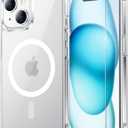 Temdan for iPhone 14 Plus CaseiPhone 15 Plus Case[Compatible with MagSafe] [Military-Grade Drop Protection] [Anti-Scratch] Slim Silky-Soft Touch Translucent Matte Case 6.7 inch, Clear