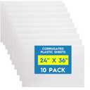 24"X36" Corrugated Plastic Board, 4MM Poster Board,10-Pack
