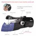 Handheld Mini Sewing Machine for Quick Stitching - Portable, Suitable for Clothes, Jeans, DIY, Home, Travel (Black)