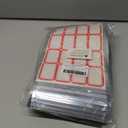 100 Pack 5x8 Mylar Bags for Food Storage and Resealable Stand Up for Small Business Packaging Supplies Great for Party Favor Food Storage (sliver)