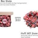 TEMPUS Valentine's Day Wreath 18 Inch Red Mesh Heart Wreath with Wood Sign and Ribbon for Indoor and Outdoor Decoration