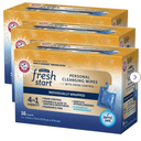 Fresh Start FitRight Fresh Start On-The-Go Flushable Wipes (48 Count), Personal Cleansing