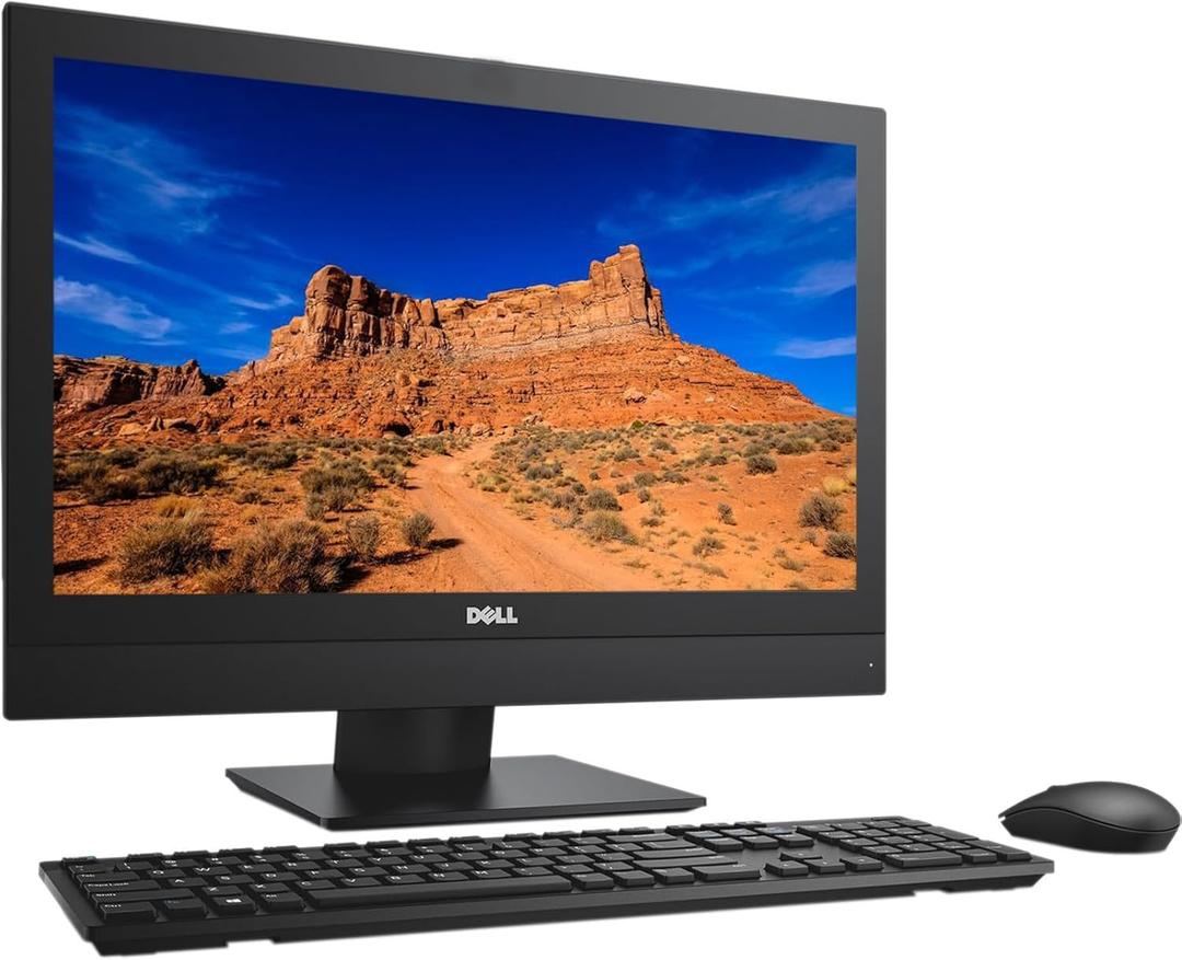 Dell OptiPlex 5250 All in One Desktop PC, 21.5in AIO Computer, Core i5-6500, 8GB RAM, 256GB SSD, WiFi, Bluetooth, Keyboard, Win11 Pro