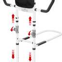 Bed Rails for Elderly Adults Seniors Adjustable Height Foldable Safety Rail with 400 Lbs Capacity Non-Slip Handle, Night Light, Fall Prevention Grab Bar for King Queen Full Twin Beds White