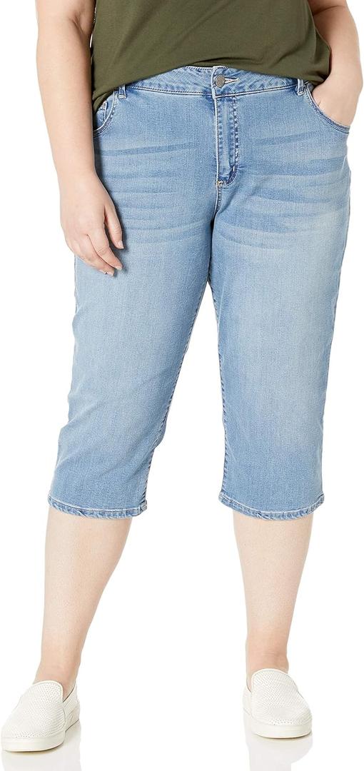 Riders by Lee Indigo Women's Plus Size Soft Denim Capri (20)