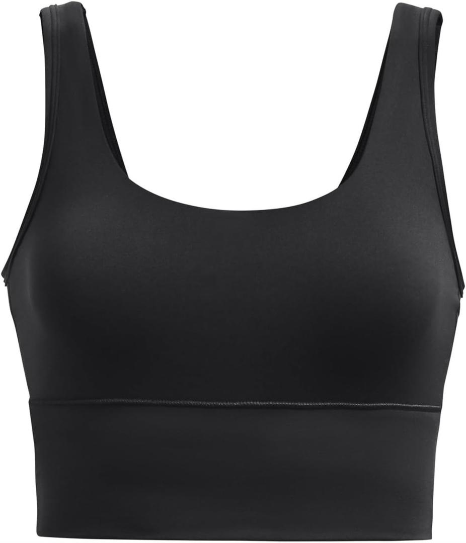 Under Armour Meridian Fitted Crop Tank (X-Small, Black/Metallic Silver)
