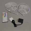 QZYL LED Lights for Bedroom, 25FT RGB LED Strip Lights with 44 Keys IR Remote, Smart LED Light Strip with Adhesive Backing Adjustable Brightness App Control for Bedroom Party Decoration