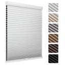 MYshade Cordless Blackout Cellular Shades, 1.5" Honeycomb Window Blinds for Bedroom & Nursery, Thermal Insulated, Noise Reducing, Privacy Shades, Inside or Outside Mount (54" W x 72" H, White)