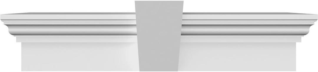 30" Bottom Width x 36 1/4" Top Width x 9"H x 1"P Crosshead w/ Flat Keystone,30-in. W, Standard Trim