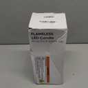 Homemory 12 Pcs Waxy Flameless Taper Candles with Remote, Led Flameless Candlesticks Classic Tall Candle, Flickering Battery Operated Taper Candles for Bedroom, Dining Room, Ivory, 9.6 inches