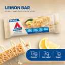 Atkins Lemon Flavored Snack Bar, High Protein Bar, Low Sugar and Low Carb, Keto Friendly Snack, Gluten Free, High in Fiber, Made with Real Almond Butter, 16 Count (3.79 x 5.54 x 7.04 inches)