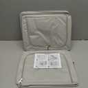 36L Clothes Storage Bins with Metal Frame, 3 Pcs Stackable Clothing Storage Boxes Containers with Lids, Foldable Oxford Fabric Clothes Organizer Bags Closet Organizers Organizing Bin for Sheet (Grey)