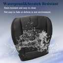 NLQR Front Driver Side Bottom Replacement Perforated Leather Seat Cover Black Compatible with Infiniti G37 2008 2009 2010 2012 2013