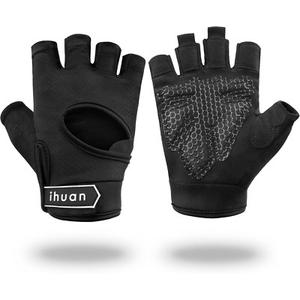 Ihuan New Breathable Workout Gloves For Women & Men - No More Sweaty & Full Palm Protection Gym Exercise, Fitness, Weightlifting