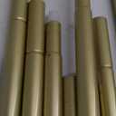TONIAL Bay Window Curtain Rods, 32-86 Inch Center Rod for window, 20 to 82 Inch Side Rods for windows 3/4 Inch Decorative Drapery Rods with Small Cap Finial, Gold
