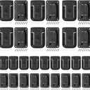 30pas Tool Holders and Battery Holder for Dewalt 20v Wall Mount Hanger Battery Drill Tool Storage Shelf for Milwaukee M18(Black)