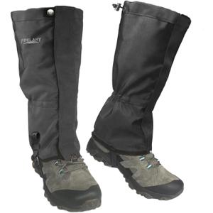 Frelaxy Leg Gaiters Ultra HIGH-Performance Hunting Gaiters, 100% Waterproof Hiking Gaiters with Upgraded Rubber Foot Strap, Adjustable Snow Boot Gaiters (Large, Gray)