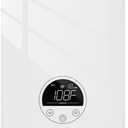 CAMPLUX Tankless Water Heater Electric 6kW at 240 Volts, Point of Use Instant Hot Water Heater CSA Approved with Temperature Display, Under Sink Self Modulating Technology, White