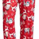 X-Image Women Comfy Casual Pajama Pants with Pockets & Drawstring (Red, S)