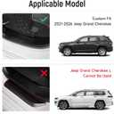 ZZEQYG 4 Pcs Door Sill Protector for Jeep Grand Cherokee (Not for L Model) 2022-2025 2026 Accessories ABS Material Door Sill Guards Trim