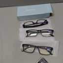 IBOANN Reading Glasses for Men Readers Mens Stylish Blue Light Blocking Computer Eyeglasses, + 1.00