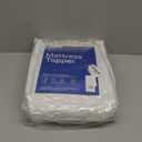 Cloud-Like Full Size Mattress Topper - 100% Cotton Top Mattress Pad for Back Pain Relief - Breathable & Naturally Cooling for Hot Sleepers, White