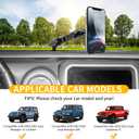 Magnetic Phone Mount Holder for 2018-2023 Jeep Wrangler JL 4XE Gladiator JT, for Magsafe iPhone 12-17 Series Accessories, 360 Adjustable, One-Hand, Off-Road Stable, No Darill Easy to Install