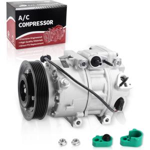 Air Conditioner AC Compressor with Clutch Compatible with Sorento 2.4L 2012-2014, Santa Fe Sport 2.0L 2.4L 2013-2018 with VS18E compressor Replace 977011U500, 977011U500RU