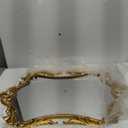 Gold Baroque French Vintage Wall Mirror- 17 * 26.5in Decorative Mirror for Bathroom, Bedroom, Living Room, Hallway