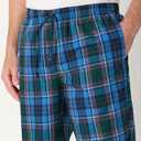 Amazon Essentials Men's Cotton Poplin Straight-Fit Pajama Pants with Drawstring Elastic Waist (Blue, M)