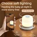 Portable Baby Night Light, 16 Color Egg Light for Nursery, Rechargeable Small LED Lamp, 2400mAh, Dimmable Touch Night Light,for Toddler,Kids,Adults