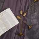 Candlestick Holders, Taper Candle Holders Set of 3, Gold Vintage Candle Sticks Holder Decor for Table Centerpiece, Fireplace Mantel, Weddings, Housewarming & Christmas Dcor