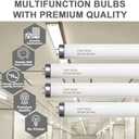 24 Inch T12 Fluorescent Tube Light Bulb 20 Watt Cool White, F20T12/CW 4100K Replacement for F20T12/CW/ALTO, F20T12/CW/ECO, F20T12/SP41/ECO G13 Base 1200 Lumens 4 Counts