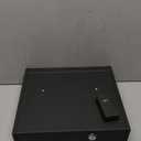 Gun Safe for Handguns, Biometric Pistol Safe, Fingeprint Gun Lock Box for Car, Bedside, Nightstand- Upgraded Keypad/Key Access,Silent Mode,Rugged Construction,Auto Open Lid (Black)