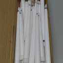 24 Pcs Flameless LED Taper Candles Battery Operated Candles 8.58'', 9.69'', 10.98'', 12.91'', 12.8'' Flameless Candlesticks Flickering for Halloween Christmas Church Wedding(White)