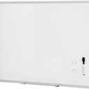 Amazon Basics Magnetic Dry Erase Whiteboard, 36"W x 24"H, Aluminum Frame, Silver/White, Easy to Install and Clean