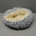 Cat Bed for Indoor Cats, Calming Cozy Cave with Self-Warming Plush, Entire Bed Machine Washable & Anti-Slip Base, Breathable Pet Bed for Small Cats&Dogs All Seasons (Grey, 20 * 20inch)