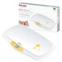 Beurer BY80 Digital Baby Scale, Infant Scale for Weighing in Pounds, Ounces, or Kilograms up to 44 lbs, Newborn Baby Scale with Hold Function, Pet Scale for Cats and Dogs