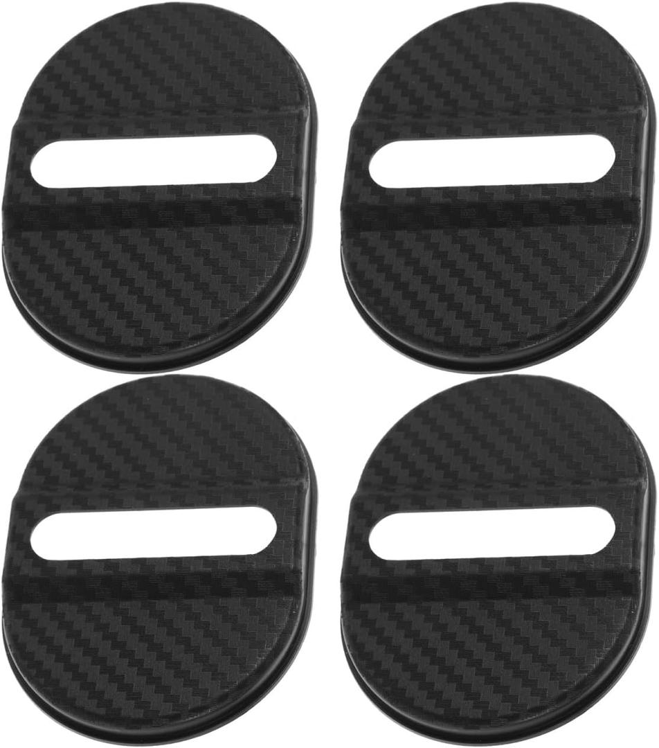Cabilock Universal Car Door Lock Protective Cover Sleeve 4Pcs Shock Absorber Gaskets for Vehicle Door Lock Latch Guards