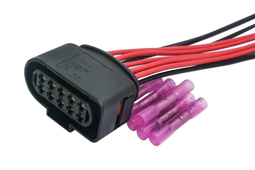 10 Pins 1J0973735 for Halogen Headlight Front Lamp Assembly Connector Plug 1J0 973 735