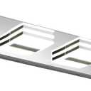 LED Vanity Lights for Bathroom 4 Light Bathroom Lamp over Vanity 27Inch Bathoom Mirror Light Fixtures Modern Bath Bar Lighting Chrome Vanity Lighting Fixtures 24W Restroom Light Fixture 6000K