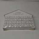 MorTime 24 Day Advent Calendar Decorated with 24 Storage Drawers, White Wooden Countdown to Christmas Calendar