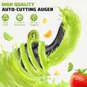 Cold Press Juicer, 5.8" Wide Feed Chute Juice Extractor Machine with 400W, High Juice Yield, Slow Masticating Juicer for Whole Vegetables & Fruits, Metallic Silver