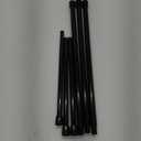 AIZESI Black Spring Tension Rods Adjustable 26 to 39 Tension Curtain Rod Small Tension Rod No Drilling Expandable Spring Loaded Curtain Tension Rod,Suitable for Doors and Windows 26 to 36 inch (3Pcs)