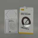 Lamicall Magnetic Phone Grip for MagSafe Accessories - 2025 [Upgraded Strong Magnet] Finger Ring Holder, 1s Snap Stand, Mag Safe Kickstand Accessories for iPhone 16 Pro Max, Androids (Pure White)