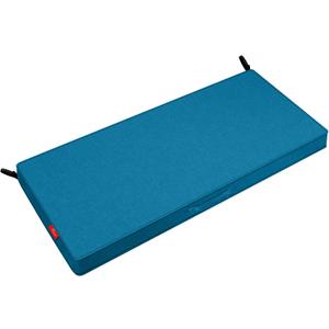 Pcinfuns Outdoor Bench Cushions,48 x 18 x 3 Inch Patio Furniture Water-Resistant Chair Cushion,Loveseat Garden Sofa Settee Couch Swing Pads with Handle and Adjustable Straps,Blue