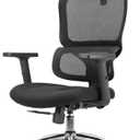 SIHOO M56C Ergonomic Office Chair, High Back Desk Chair, Lumbar Support, Swivel Computer Task Chair with Adjustable Headrest, Tilt Function, Black